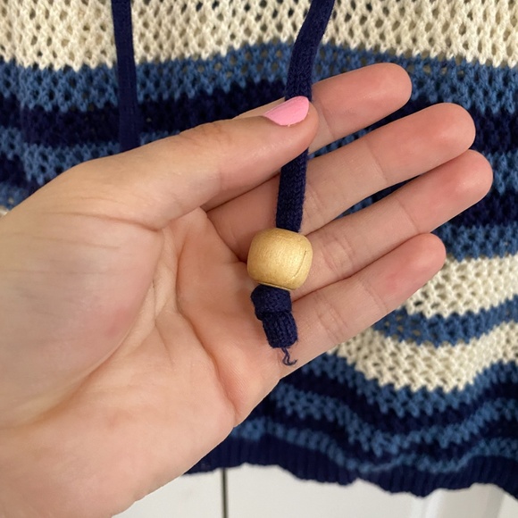 C&C CALIFORNIA Blue and White Bathing Suit Skirt Cover Up Size S - Picture 3 of 5